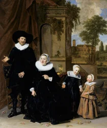 Porträt einer niederländischen Familie